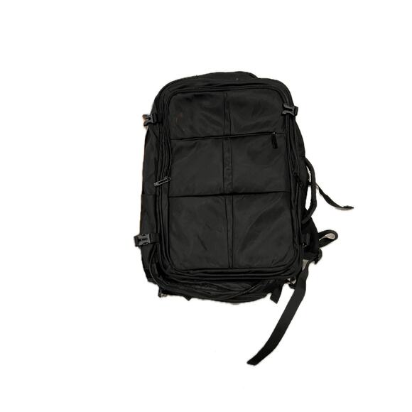 Target Clamshell Black Padded Charging Backpack - Picture 1 of 6